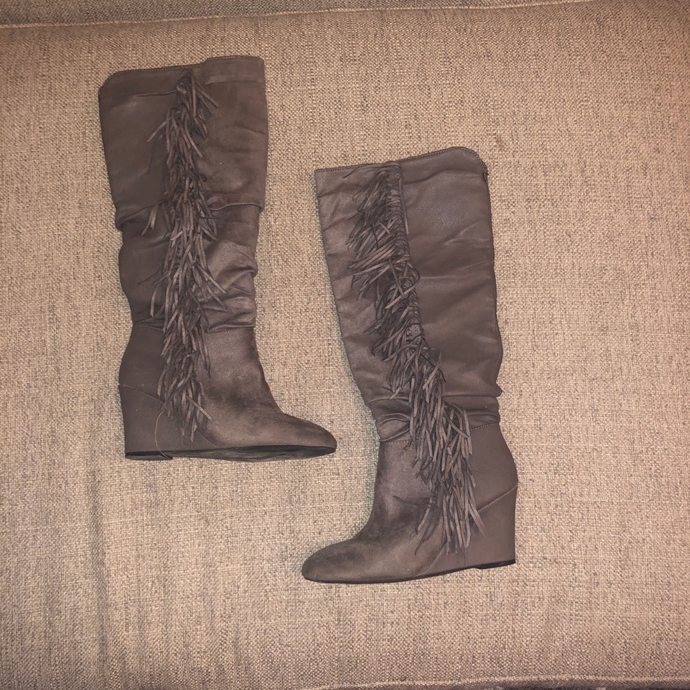 Just Fab. Tassel Boots